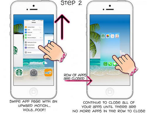 close iphone apps