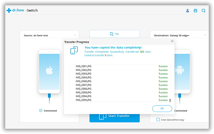 coy contacts from iPhone to Android