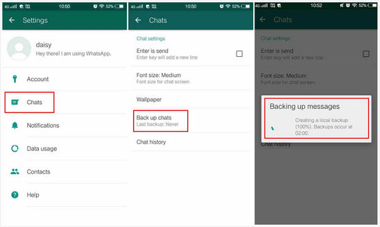 whatsapp backup and restore