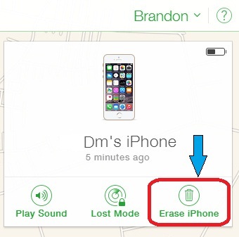 Erase iPhone iCloud 