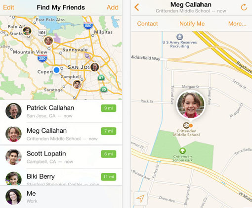 Find My Friends App