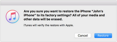 restore iphone to factory settings